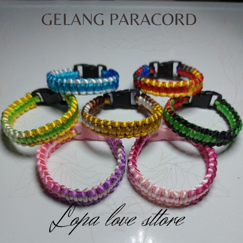 Gelang paracord - Gelang prusik - Gelang satin - Gelang outdoor
