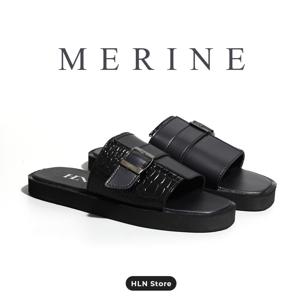 HLN Sandals - Merine Sandal Flat Wanita Ringan Ukuran 36-42 Tinggi 2cm