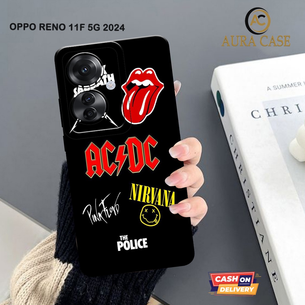 AURA CASE - New BAND Case - Softcase OPPO RENO 11F 5G - Case OPPO RENO 11F 5G - Casing Hp OPPO RENO 