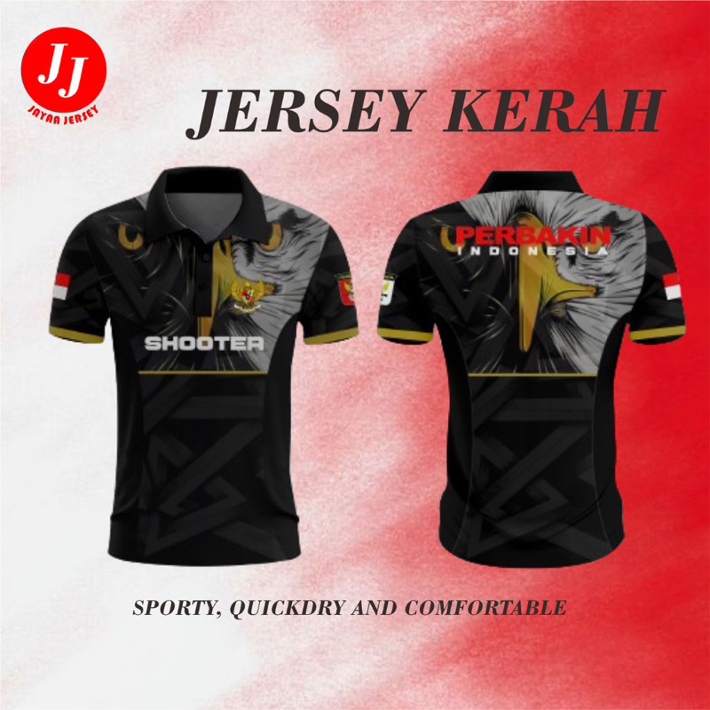 BAJU KERAH PERBAKIN CUSTOM FULL PRINTING JERSEY CUSTOM JERSEY PERBAKIN JERSEY CUSTOM DRYFIT PREMIUM