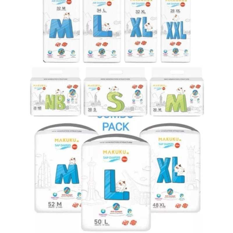 MAKUKU SLIM SAP DIAPERS SIZE NEWBORN