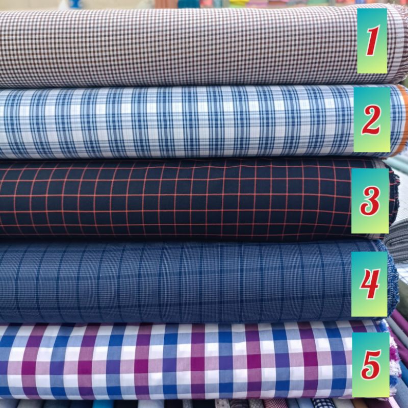 kain katun yandet motif kotak