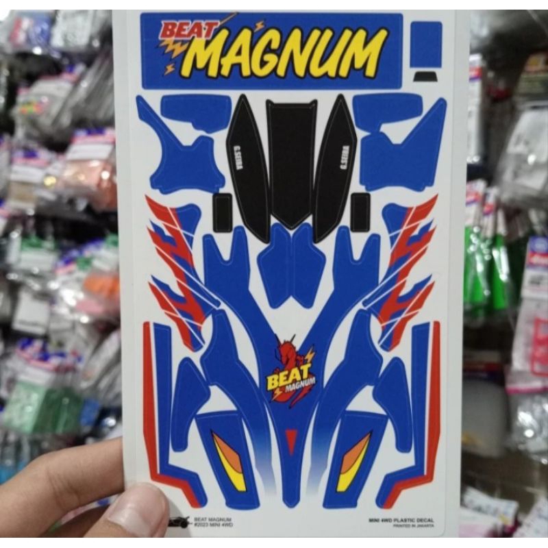DECAL MINI 4WD BEAT MAGNUM / STICKER TAMIYA BEAT MAGNUM
