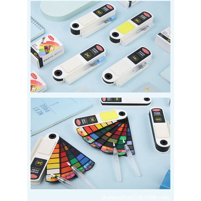 

KODE X1N4 LOGU Cat Air Padat Graps Portable Travel Set Solid Watercolor Paint