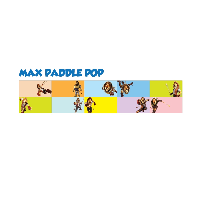 

sticker nama waterproof max paddle pop