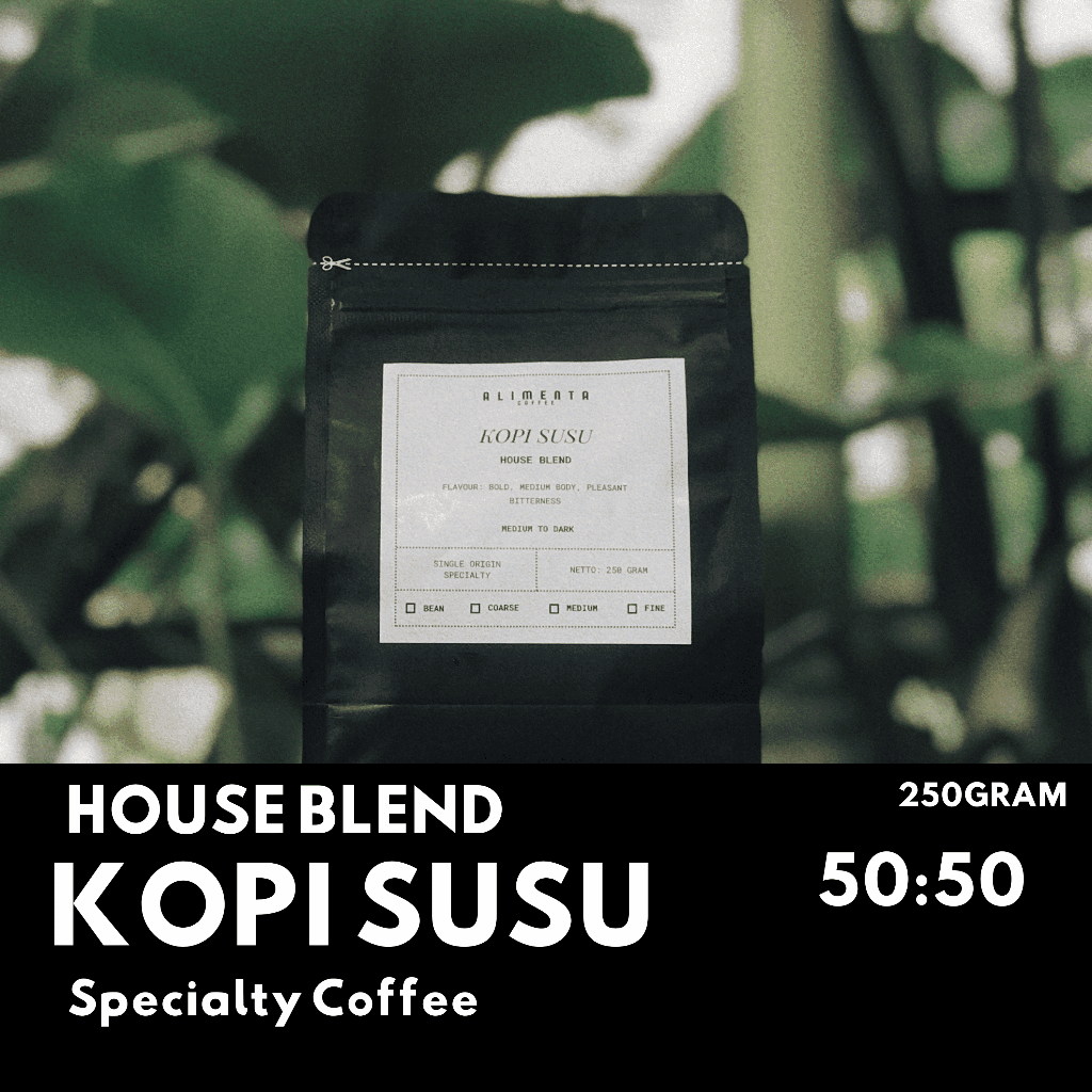 

Alimenta Blend Kopi Susu 50:50 Specialty Coffee - 250 Gram