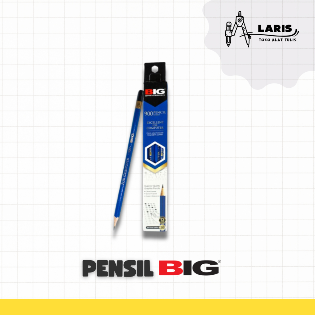 

Pensil Big (1pak 12pcs) / Alat tulis / Pencil / Perlengkapan sekolah