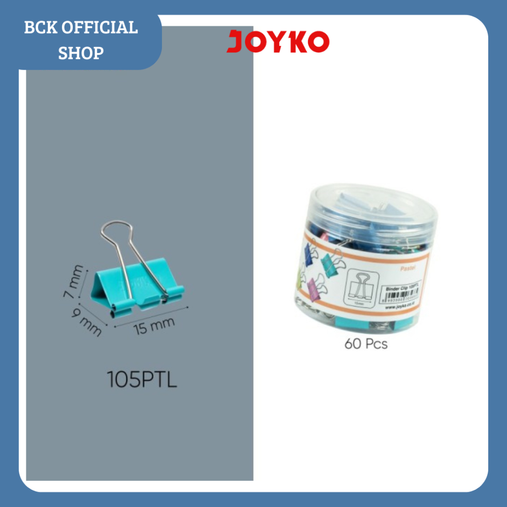

Binder Clip Klip 105PTL Penjepit Kertas Pastel Joyko