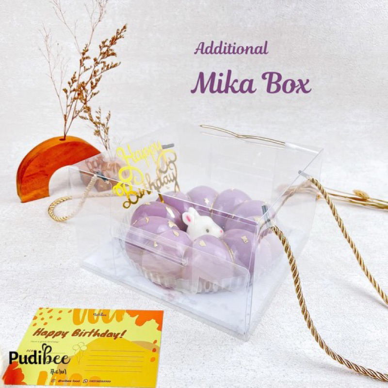 

[Additional] Mika Box Tali - Transparent Box - Hampers Puding Wibee