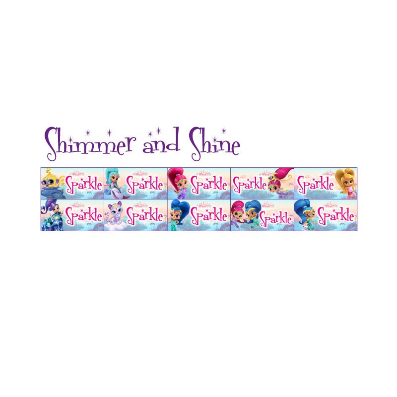 

sticker nama waterproof shimmer and shine