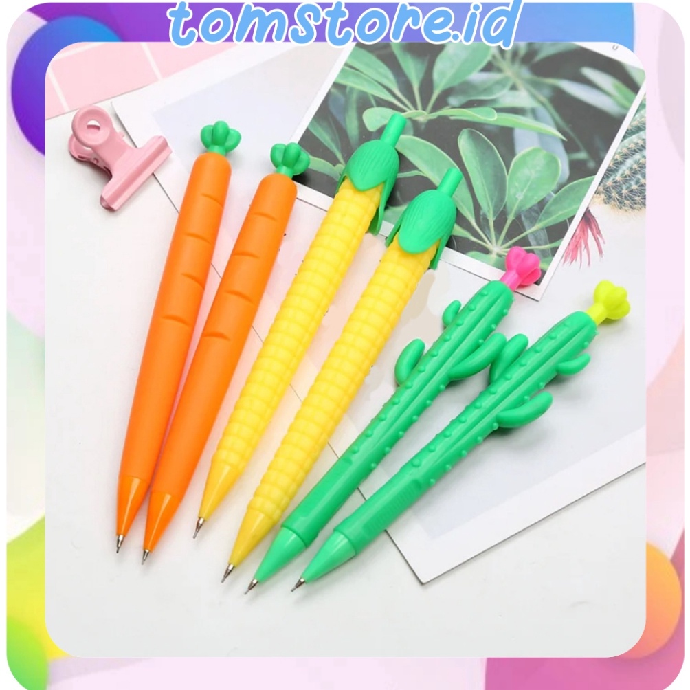 

TREND AWAL TAHUN TOMSTOREID PENSIL MEKANIK BENTUK SAYURAN JAGUNG WORTEL KAKTUS LUCU PENSIL CETEK UNIK KUALITAS IMPORT S119