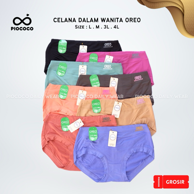 Celana Dalam Wanita Jumbo OREO CD Cewek Remaja Dewasa Katun Premium Super Soft