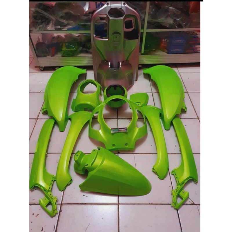 cover full fullset bodi body halus honda scopy scoopy new led 2021 2022 2023 2024 k2f repaint hijau 