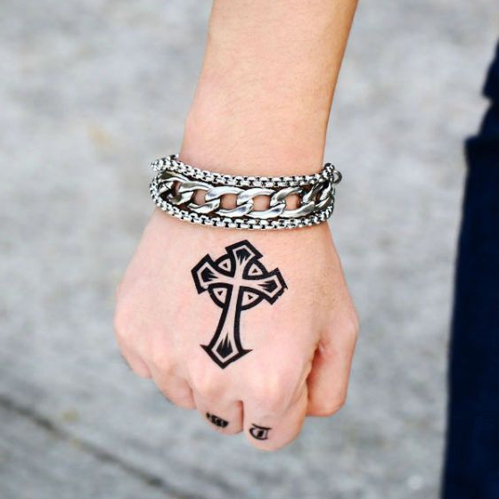 Gelang Rantai 3 layer / Gelang Rante Pria Model Lebar Gaya Punk Hip Hop / Aksesoris Fashion Jewelry 