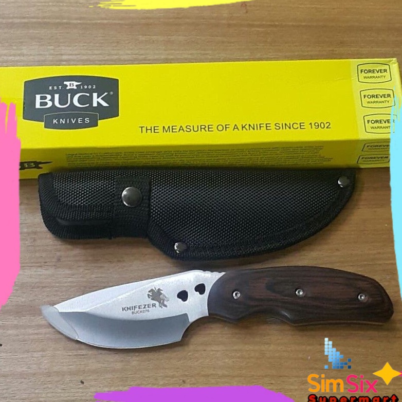KODE E53O PISAU CAMPING BUSHCRAFT KNIFEZER BUCK PISAU OUTDOOR GUNUNG SURVIVAL PENDAKI