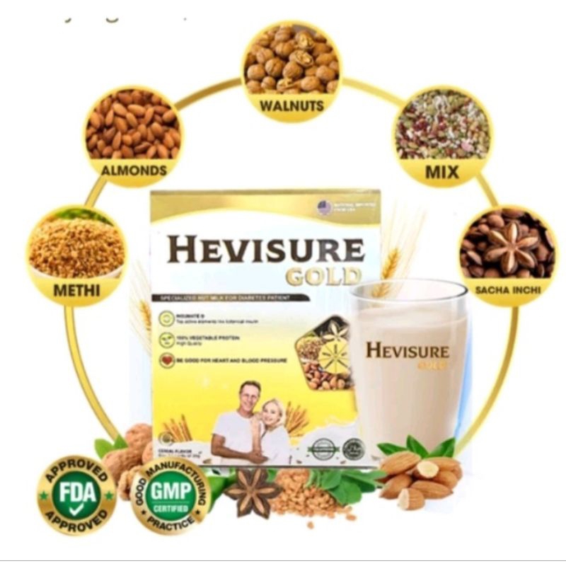 

HEVISURE GOLD MILK SUSU DIABETES DAN KENCING MANIS PANKREAS INSULIN ORIGINAL USA (Paket 1 box)