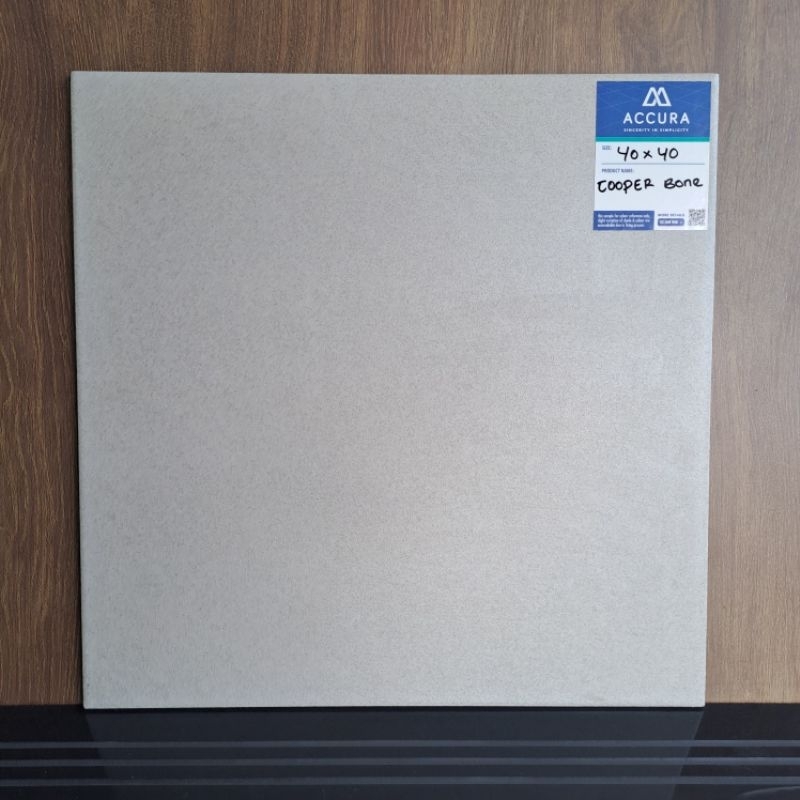 Keramik Cream Matt Industrial Mulia Accura 40x40 COOPER BONE