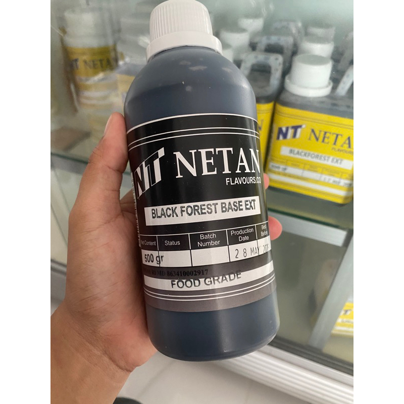 

Netan Black forest Base Ext Varian Warna hitam sudah aroma+warna