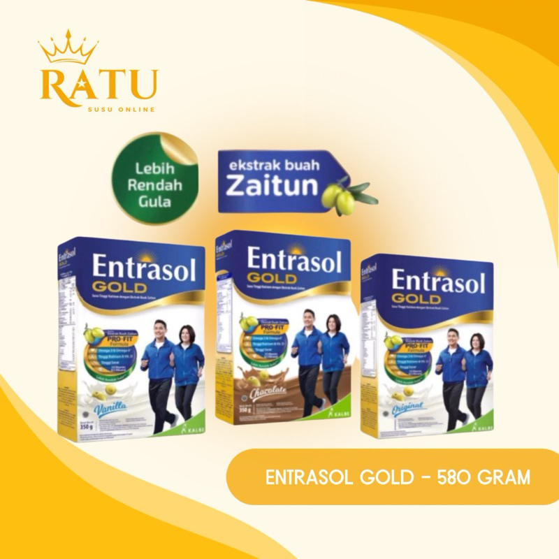 

ENTRASOL GOLD 560 gram - Nutrisi Tinggi Kalsium + Ekstrak Buah Zaitun