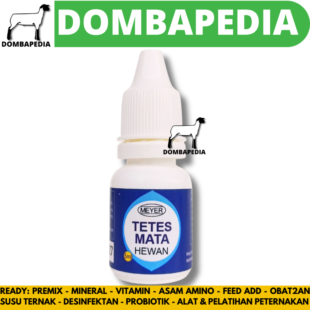 OBAT TETES MATA HEWAN MEYER 5 ML - Obat Tetes Mata Semua Hewan - Obat Tetes Mata Kambing - Obat Tete
