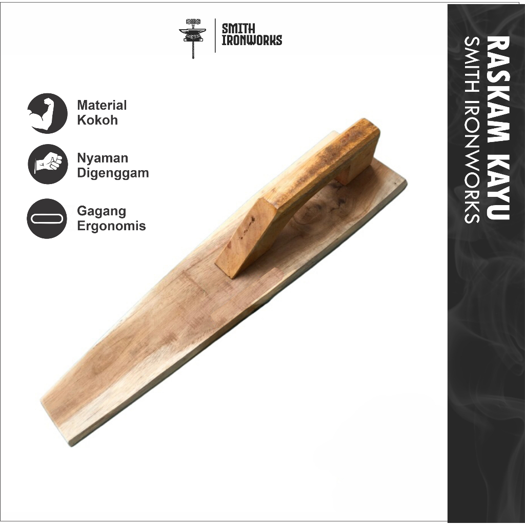 Raskam Kayu Jati Roskam Alat Plester dan Acian