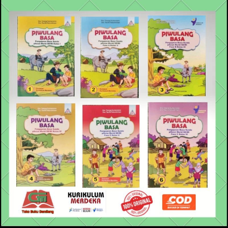 BUKU PIWULANG BASA SUNDA KELAS 1,2 ,3 ,4 ,5 ,6 SD/MI  KURIKULUM MERDEKA