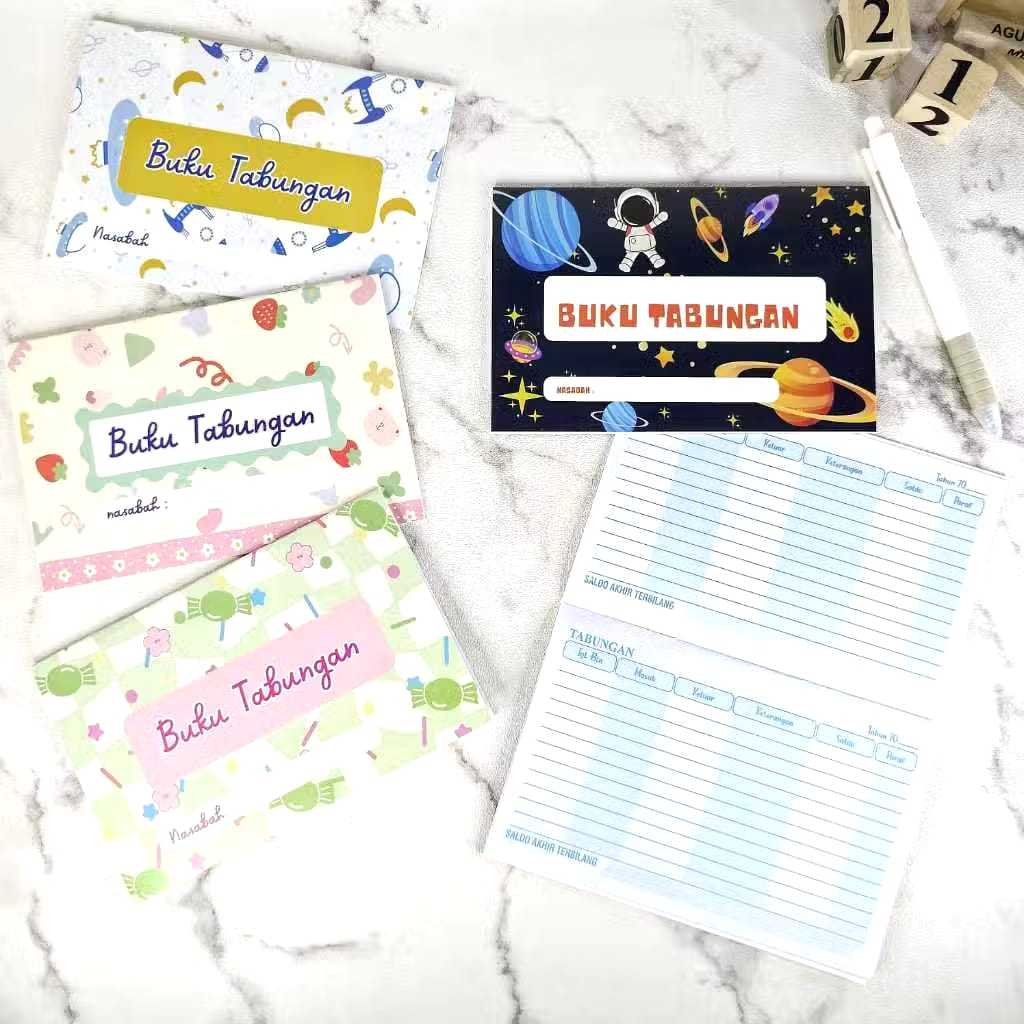 

BUKU TABUNGAN ANAK / BUKU CATATAN MENABUNG SEKOLAH / BUKU TABUNGAN SEKOLAH / BUKU TABUNGAN ANAK