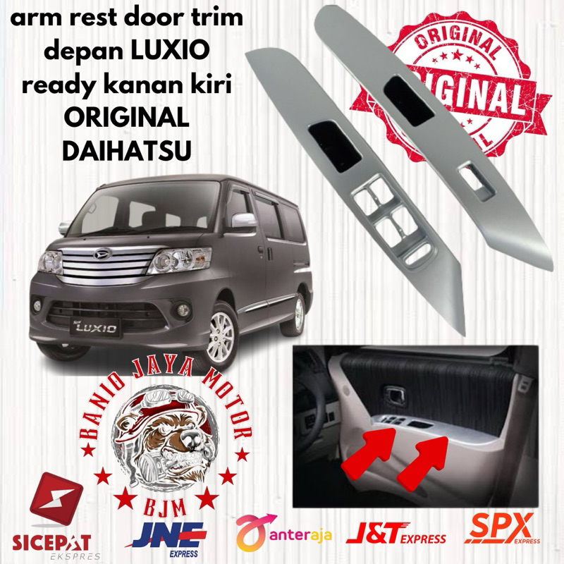ARMREST DOOR TRIM DEPAN DAIHATSU LUXIO ORIGINAL WARNA SILVER
