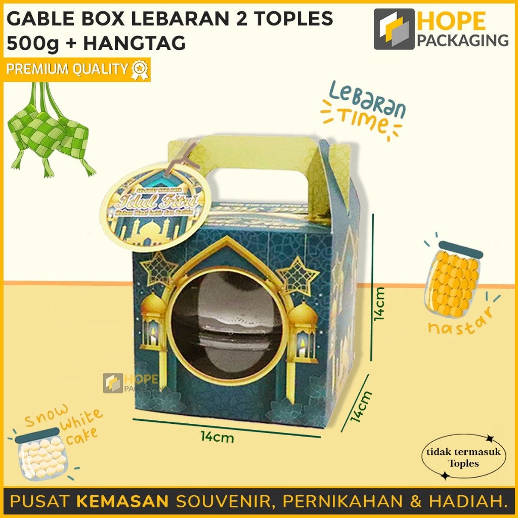 

READY GAN Gable Box Lebaran Hangtag Bulat Box Toples Kue Kering Box Tenteng Idul Fitri Hampers Kue Kering Paper Box Dus Kotak Kue Lebaran Kue Toples Box Lebaran