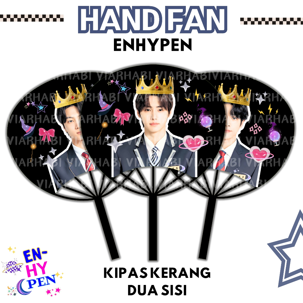 [READY STOCK] KIPAS TANGAN JAKE JAY SUNGHOON SUNOO NIKI JUNGWON HEESEUNG ENHYPEN//KIPAS KERANG ENHYP