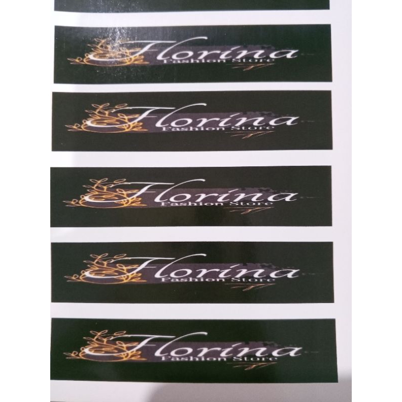 

Florina Fashion - Sticker Label / Sticker Logo / Sticker Cetak Sticker Murah