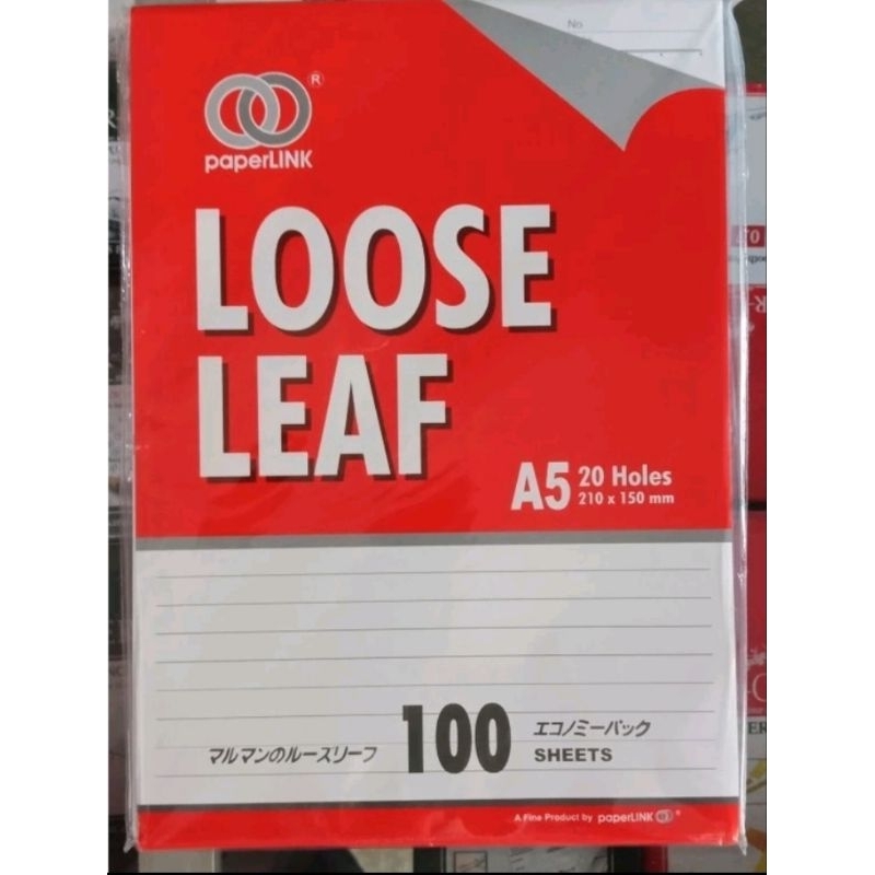 

Kertas Loose Leaf / File A5 100 Paperlink Super Murah