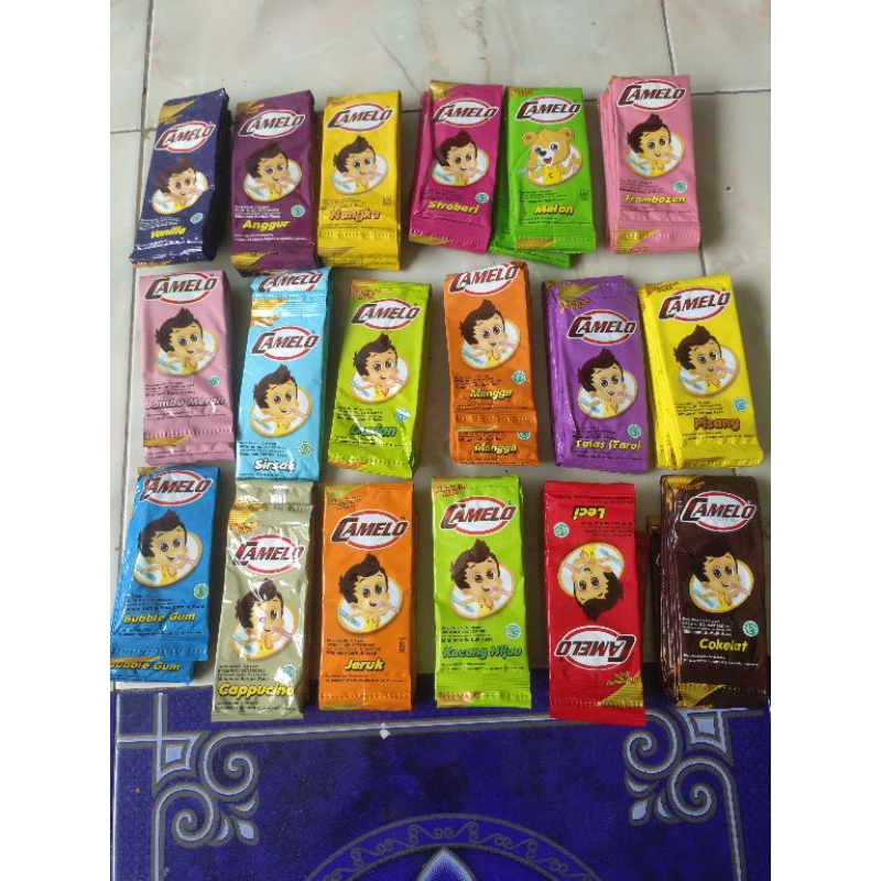 

12 Renceng Es Camelo Isi 120 pcs Bubuk Es Camelo Es susu Es krim