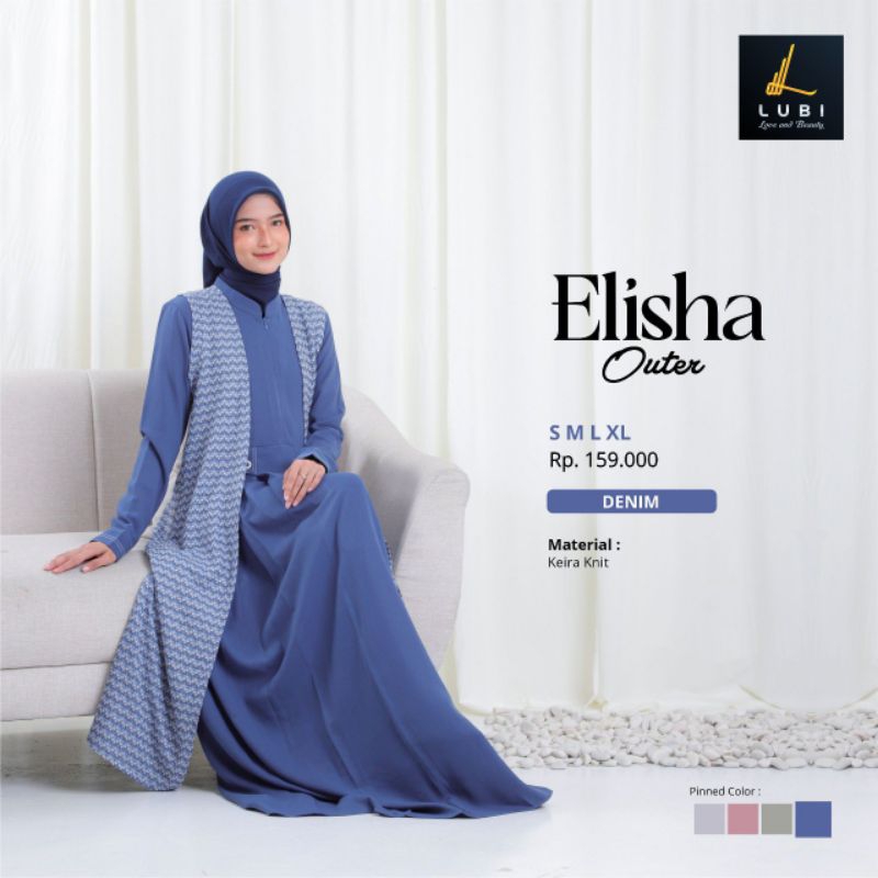 ELISHA OUTER BY LUBI/ELISHA OUTER DENIM/OUTER WANITA TERBARU/OUTER DENIM
