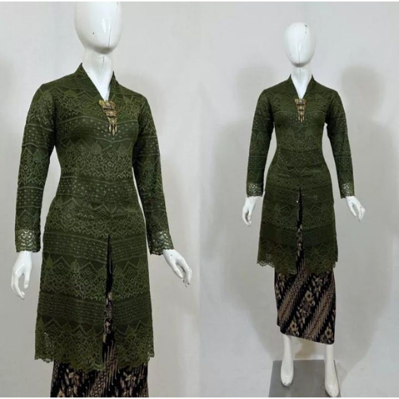 TERLARIS Atasan Kebaya Tunik Brokat Modern Kebaya Jumbo 3XL Baju Kondangan Model Busui Resleting