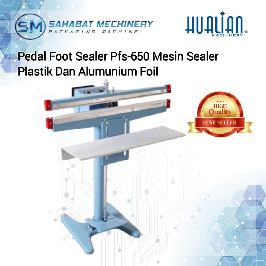 Pedal Foot Sealer Pfs-650 Mesin Sealer Plastik Dan Alumunium Foil