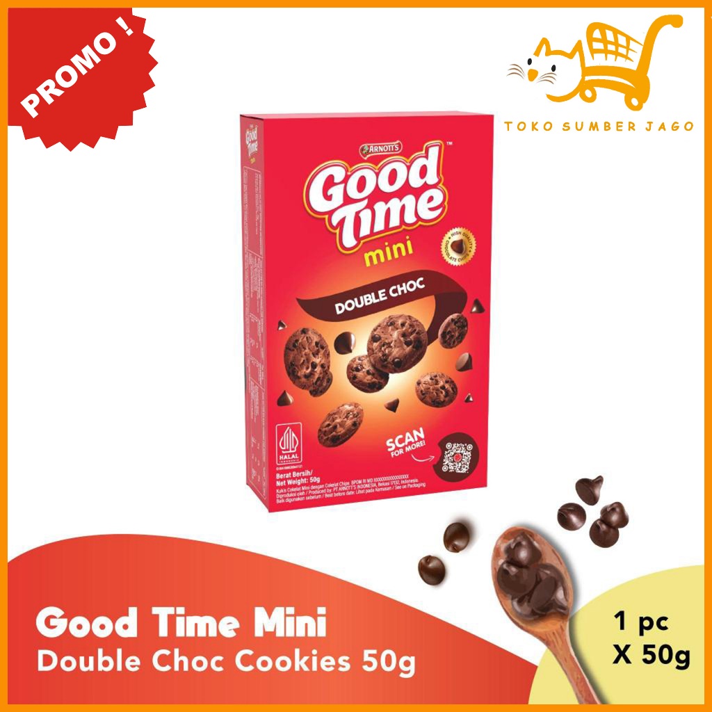 

Good Time Mini Box 50gr Double Choc Cookies