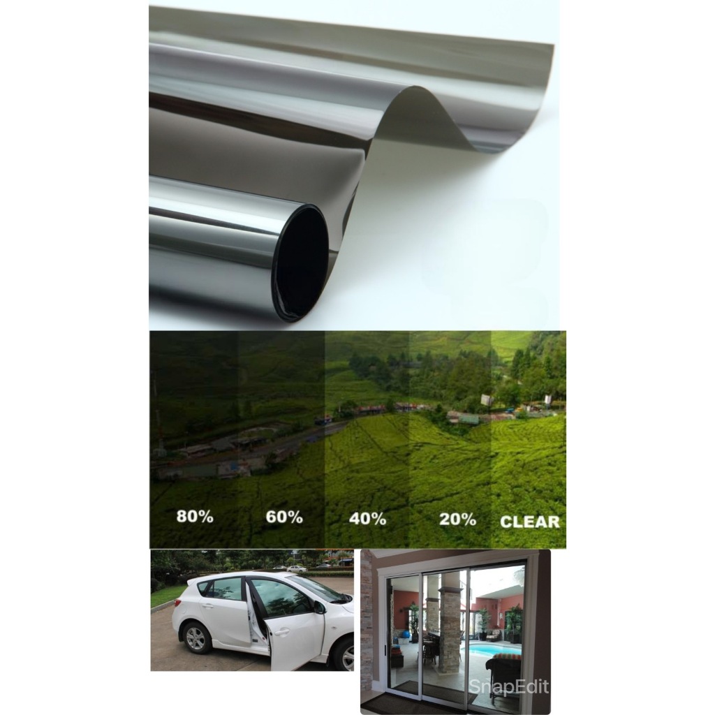 Sticker/ Stiker Kaca Film Cermin One Way/ Kaca Film Cermin One Way Sparta