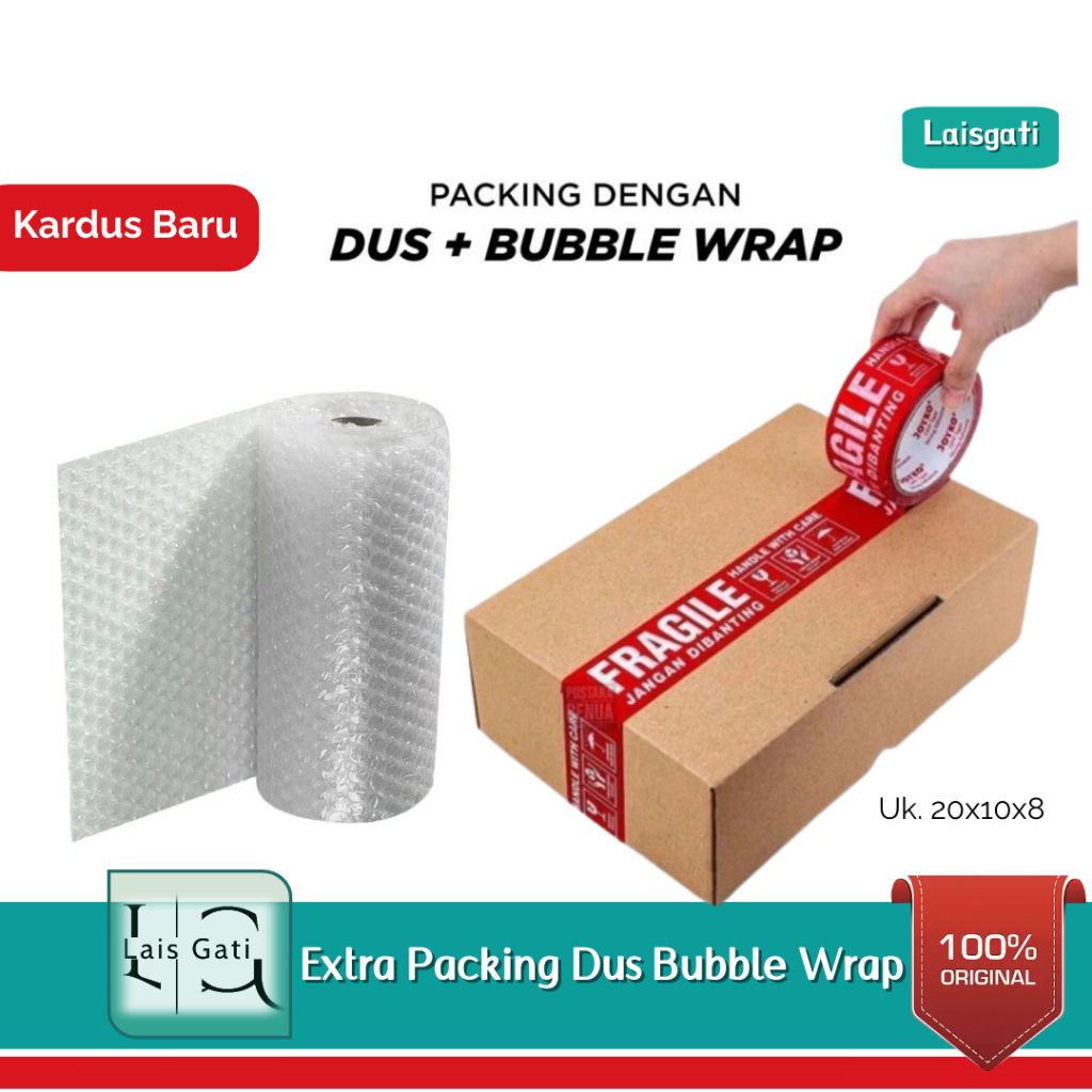 

Extra Packing Bubble Wrap dan Kardus untuk Produk Aman Saat Pengiriman