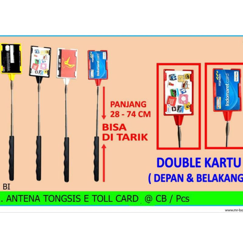 AM Tongsis tongtol Tongkat tap kartu e money E toll tol mall kantor apartemen bisa tekuk lentur per