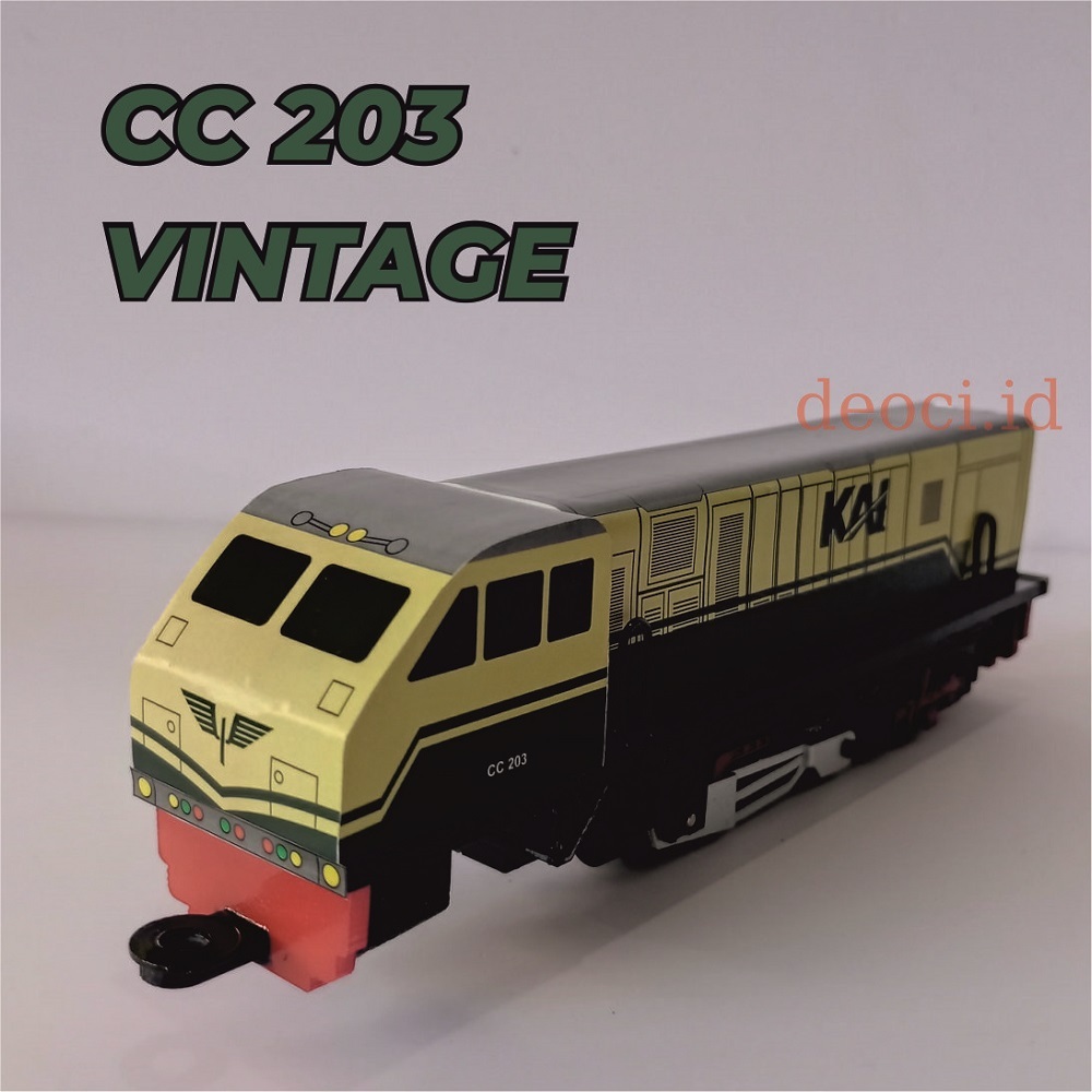 LOKOMOTIF KERETA API INDONESIA CC 203 VINTAGE