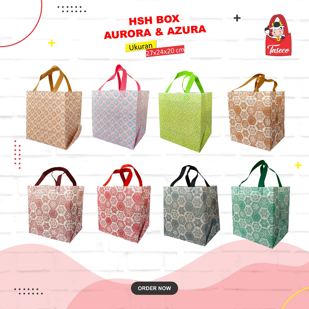 

TASECO Tas Berkat Hajatan Tas Hantaran Kotak Nasi 20x20 | Tas Souvenir Kotak Nasi 20x20 | Tas Tasyakuran 27x24x20.