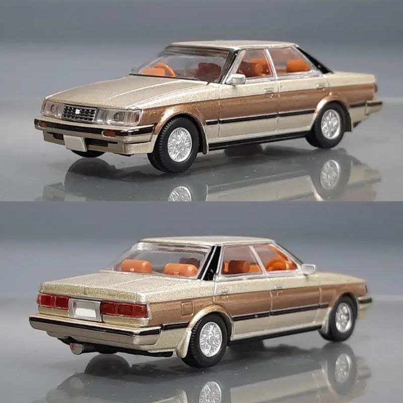 ORDERAN OM JETCOOLED AGUS 2PCS AOSHIMA KENMERI 4DR & TLVN Toyota Mark II HT Grande Gold Brown Loose 