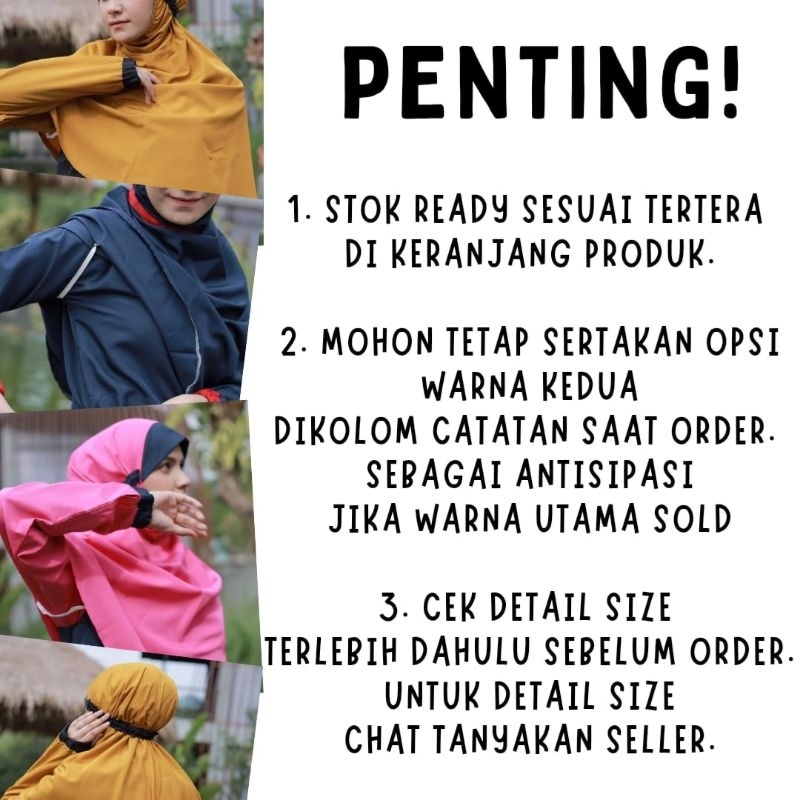 RB Renang Gamis Syari' Jumbo/ Baju Renang Big Size (Size 2L-5L)