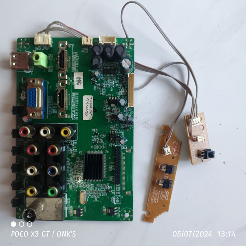 MB Polytron PLD32D905, Mainboard Polytron PLD32D905 + Sensor IR + led indikator free