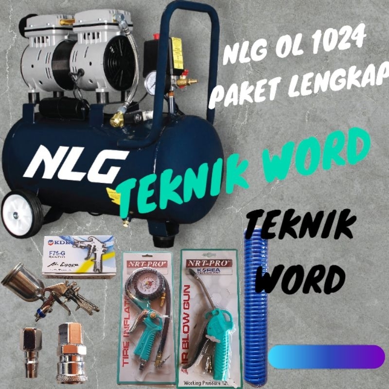 MESIN KOMPRESOR ANGIN NLG OL 1024 1HP / KOMPRESOR ANGIN NLG 1HP OL 1024