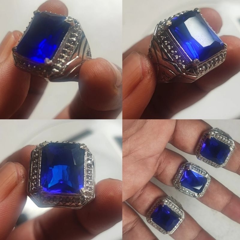 concin batu blue king safir cutting kotak