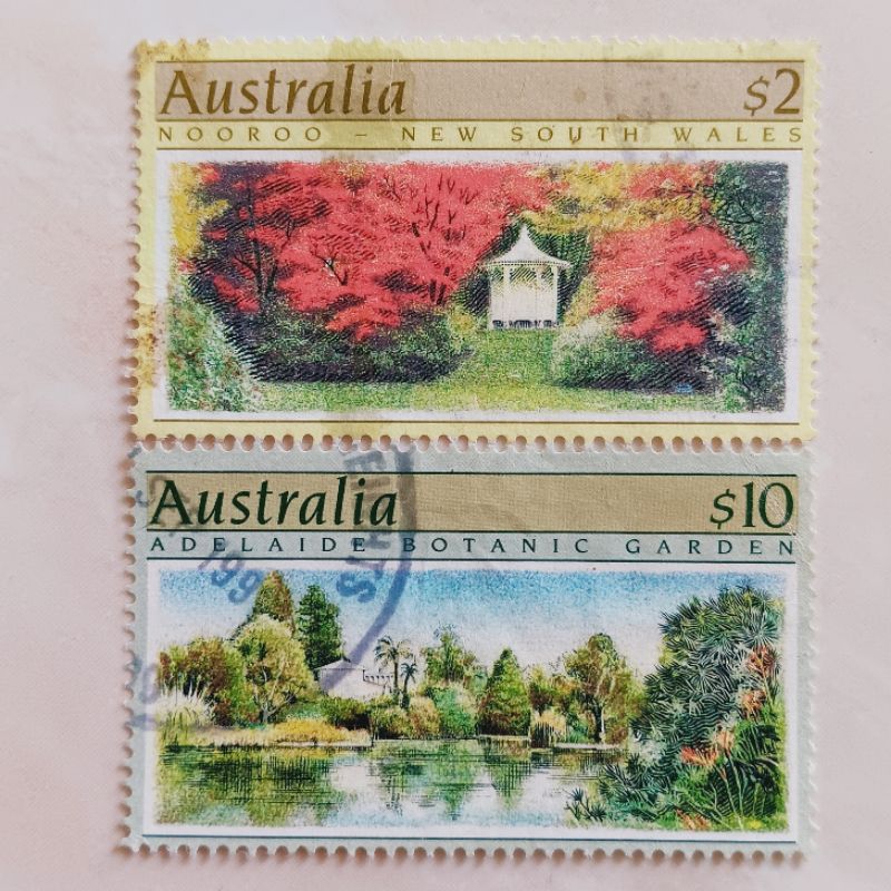 

(AG) Perangko Australia 1989 Botanical Gardens Set 2 pcs Used