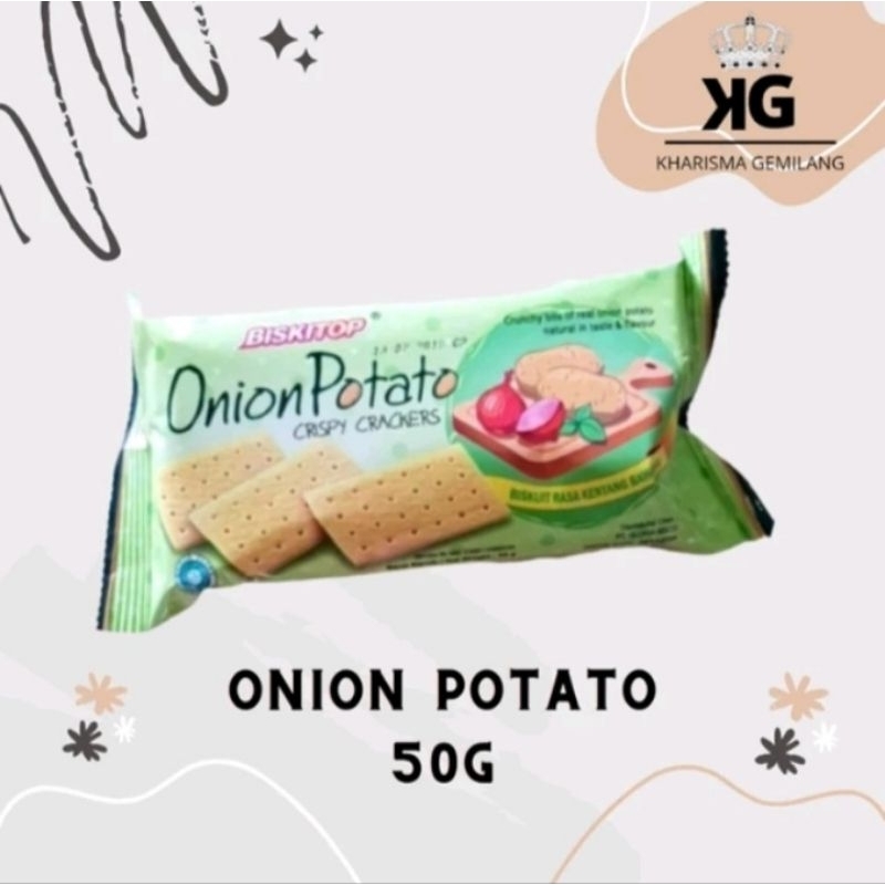 

ONION POTATO 50g Biscuit kue kering Anak dewasa enak renyah Biscuit Rasa kentang