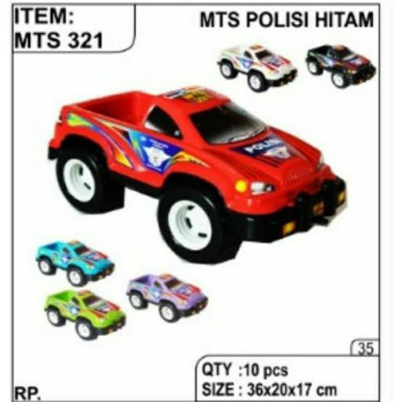 Mainan mobil Jeep polisi patwal MTS 321